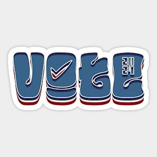 Retro Vote - 2024 Elections Sticker